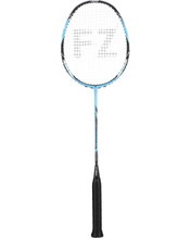 Forza Badmintonschläger Precision TI-X1 (grifflastig, flexibel, 86g) hellblau - besaitet -